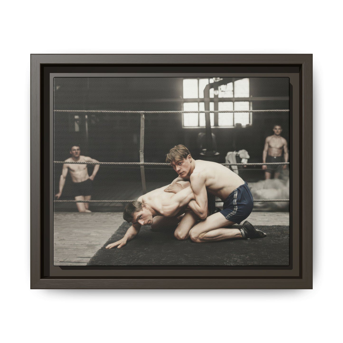 athlétisme 005 | Framed Vintage Photo - Matte Canvas