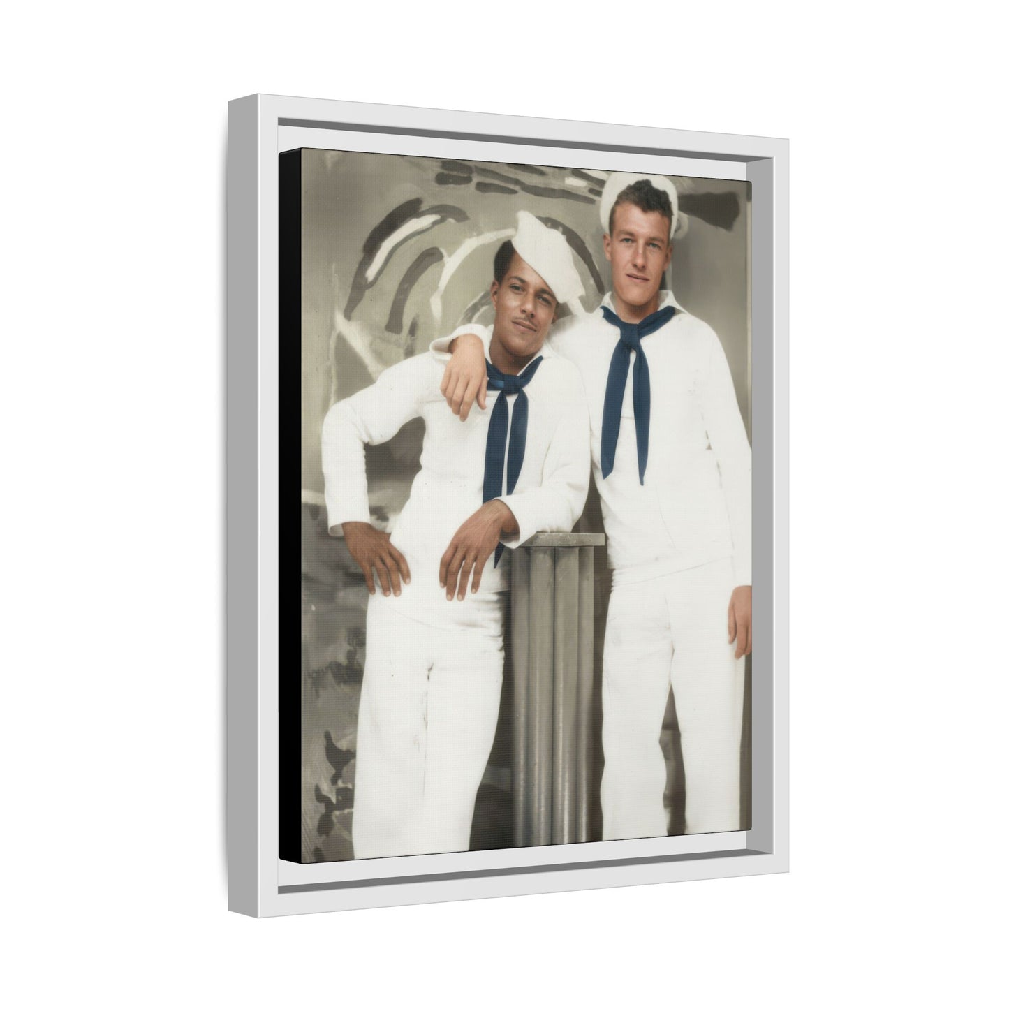 paire 075 | Framed Vintage Photo - Matte Canvas