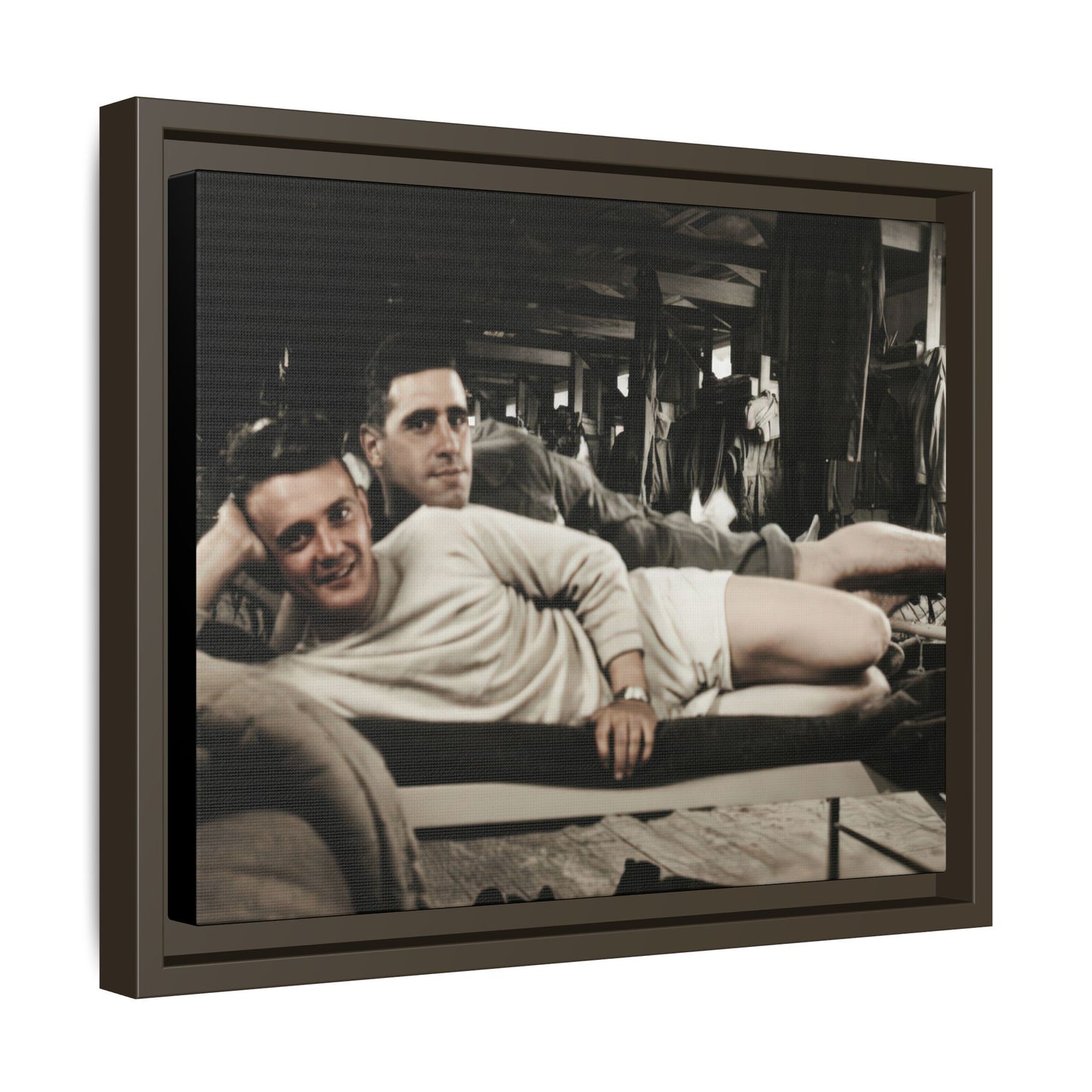 paire 060 | Framed Vintage Photo - Matte Canvas