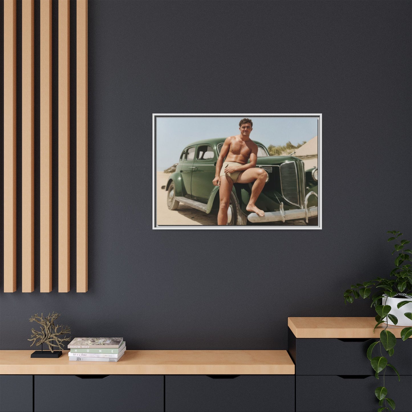 nager 022 | Framed Vintage Photo - Matte Canvas
