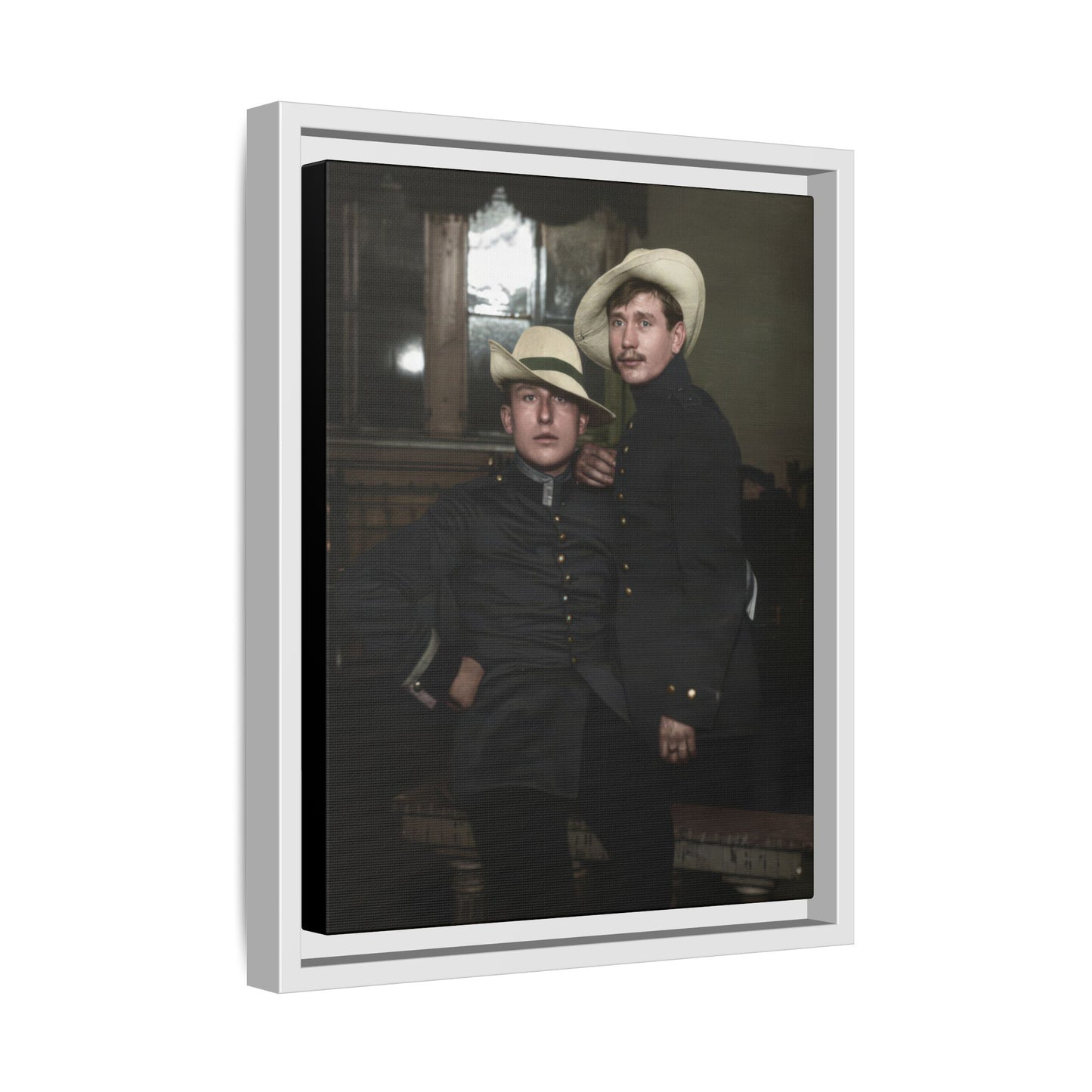 paire 056 | Framed Vintage Photo - Matte Canvas