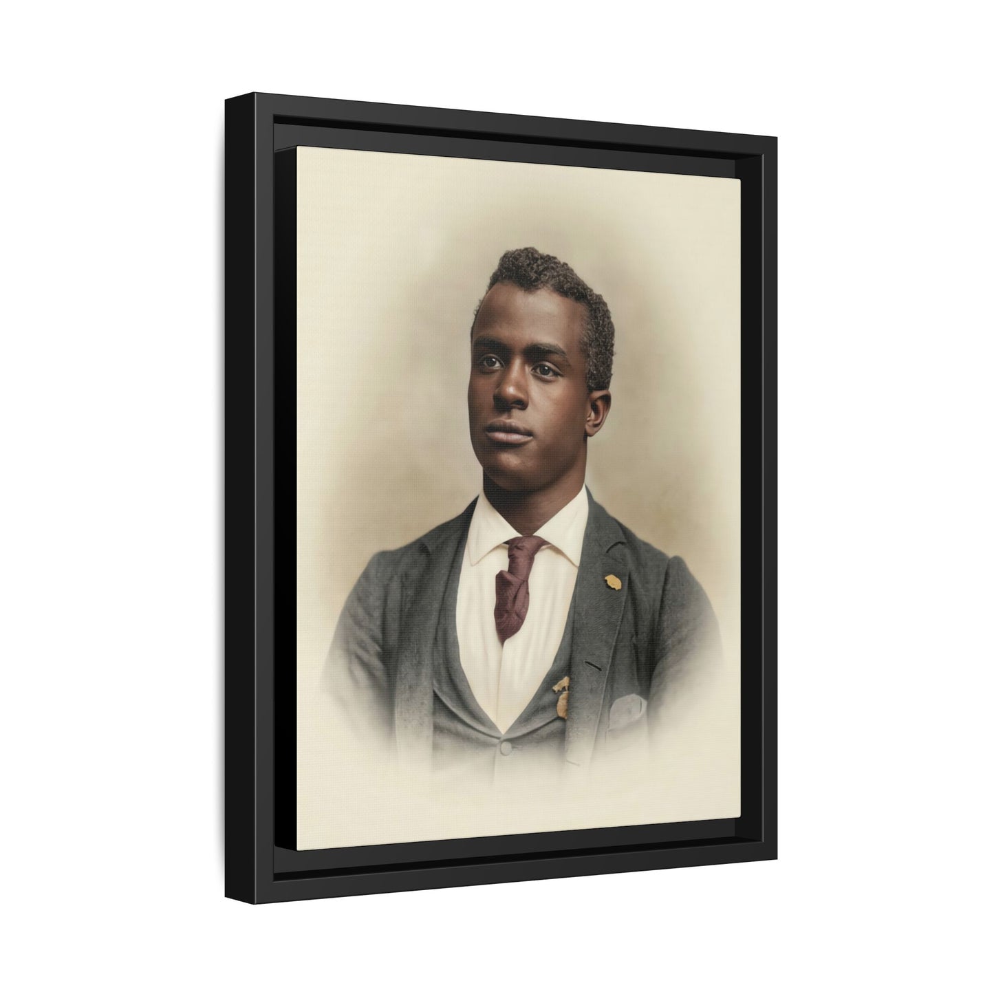 celibataire 027 | Framed Vintage Photo - Matte Canvas