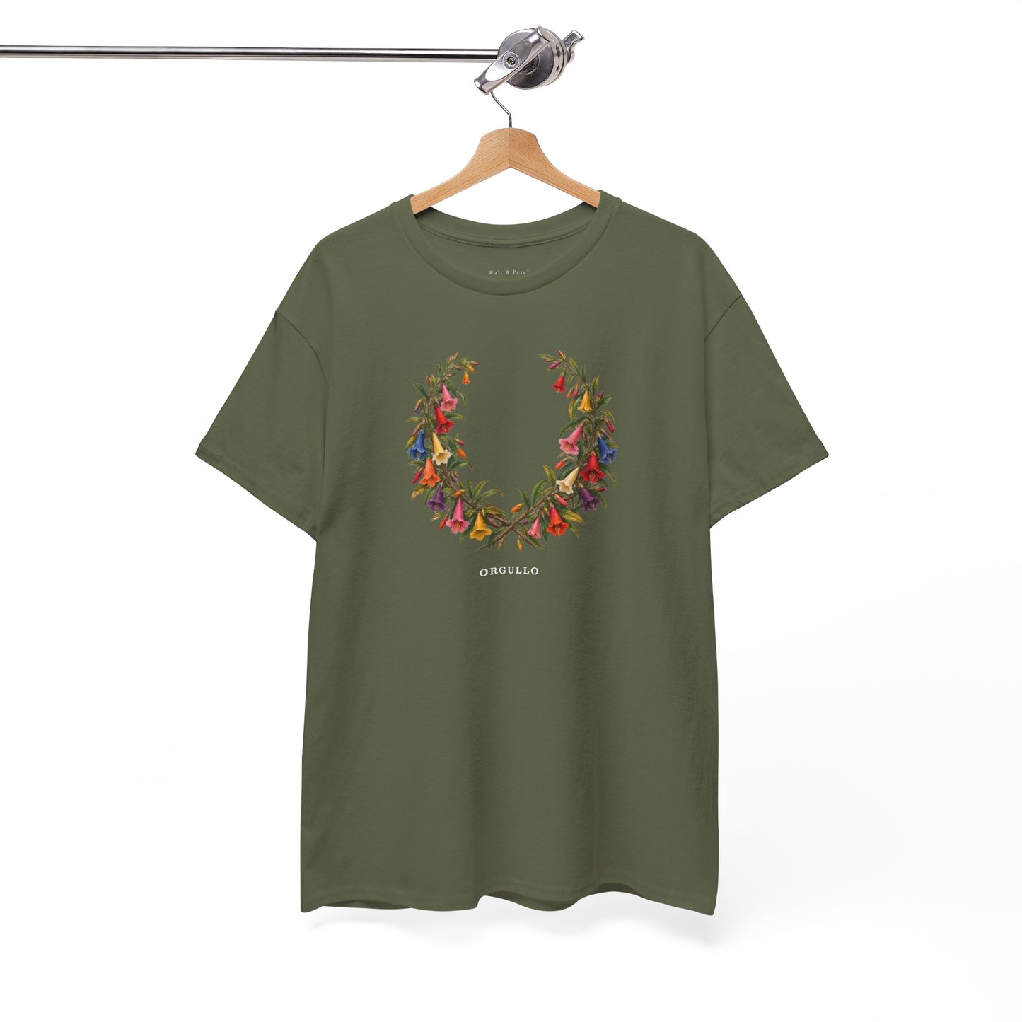 Orgullo Cantuta Pride T-Shirt | Peruvian Botanical LGBTQ+ Tee