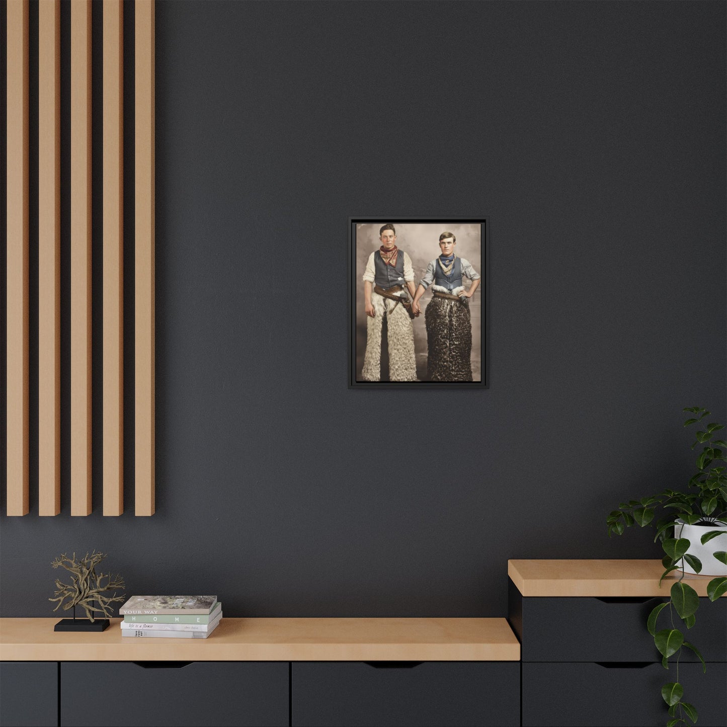 paire 126 | Framed Vintage Photo - Matte Canvas