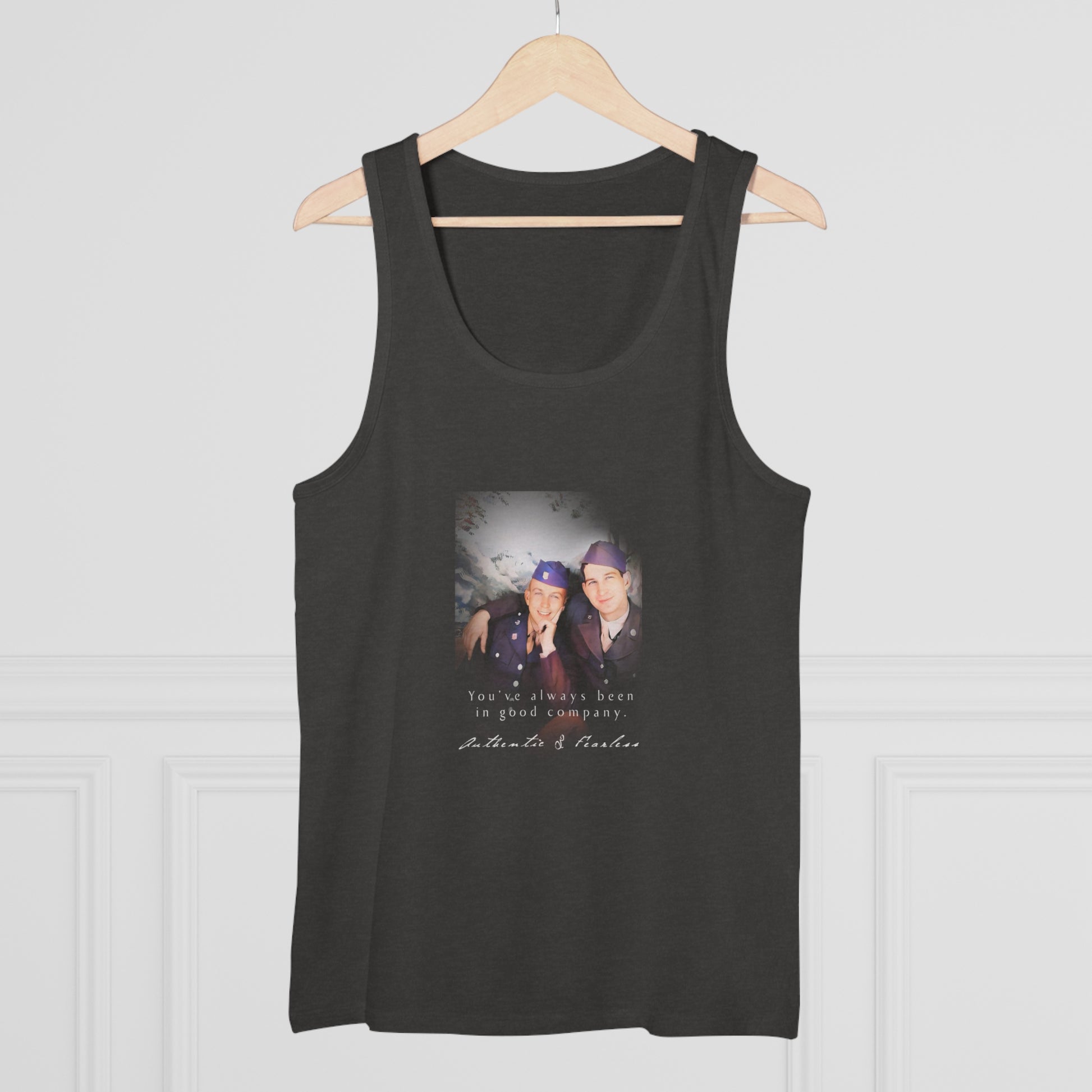 paire 014 | Vintage Jersey Tank Gay Couple Army USA Uniform Queer LGBTQ Husband Gift Boyfriend