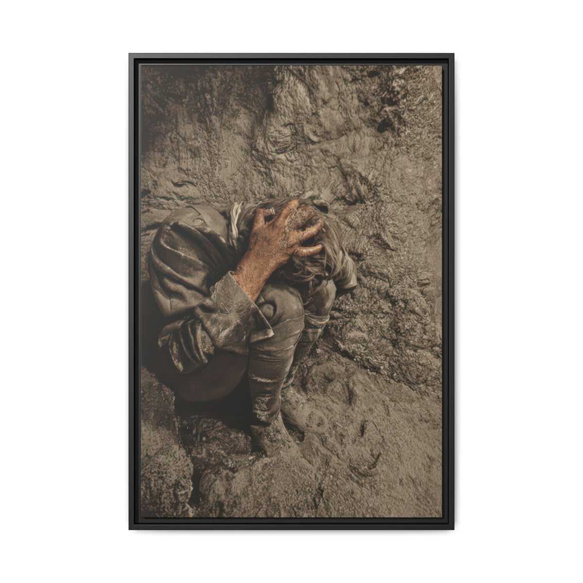 celibataire 040 | Framed Vintage Photo - Matte Canvas