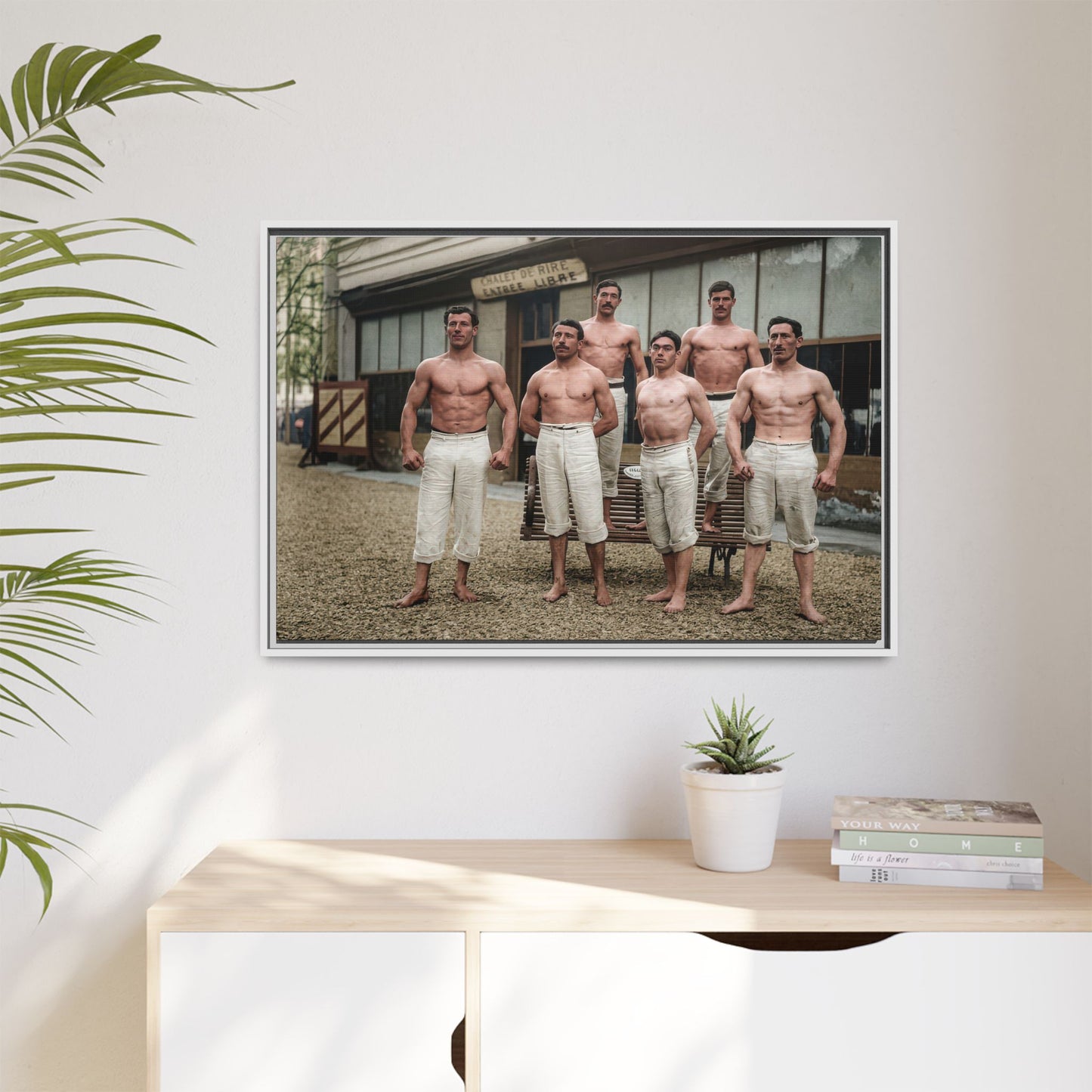 athlétisme 044| Framed Vintage Photo - Matte Canvas