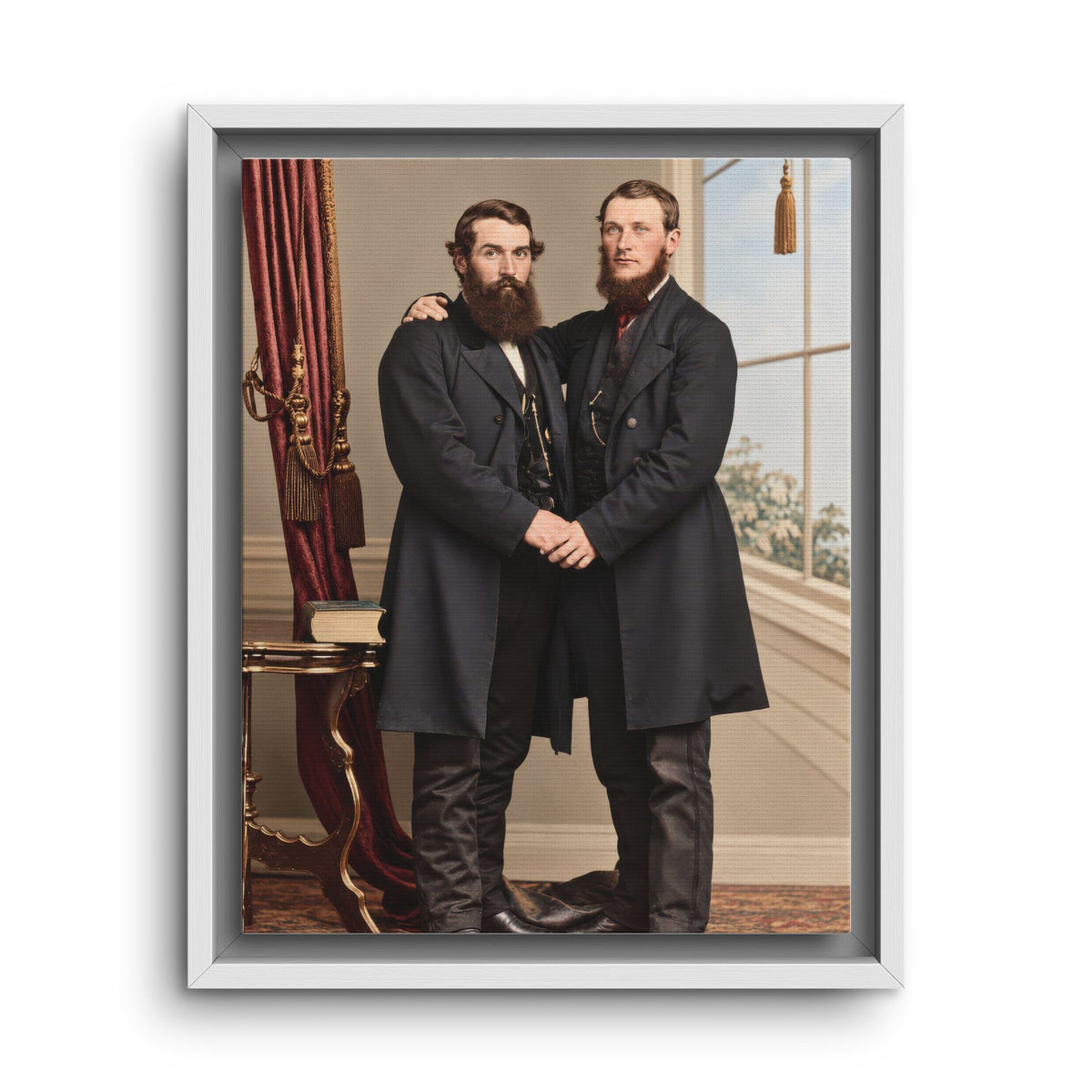 paire 022 | Framed Vintage Photo - Matte Canvas