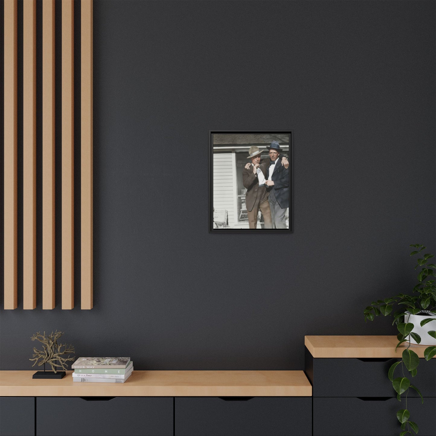 paire 041 | Framed Vintage Photo - Matte Canvas