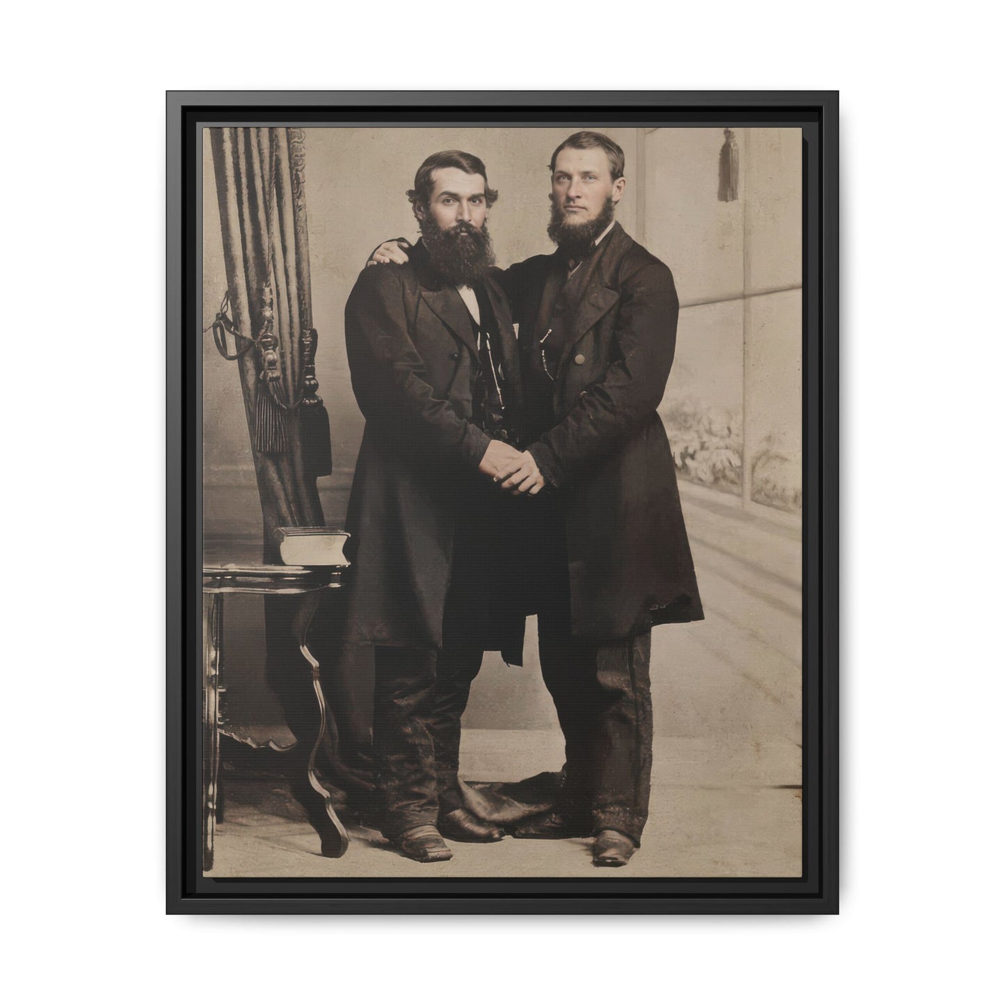 paire 022 | Framed Vintage Photo - Matte Canvas