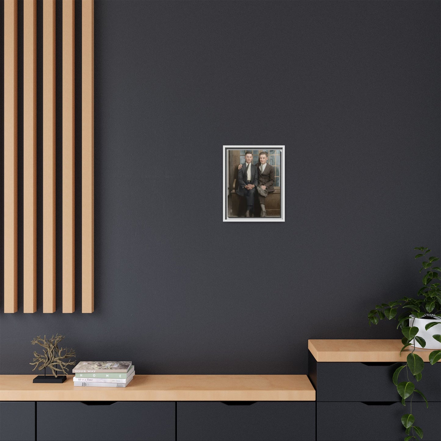 paire 105 | Framed Vintage Photo - Matte Canvas