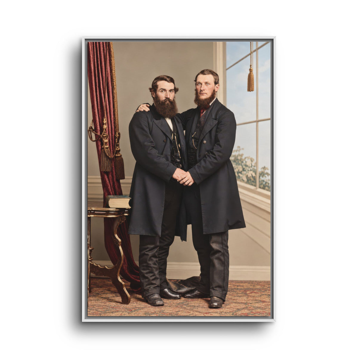 paire 022 | Framed Vintage Photo - Matte Canvas