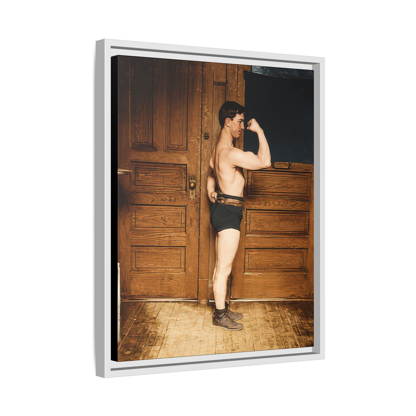 athlétisme 023 | Framed Vintage Photo - Matte Canvas