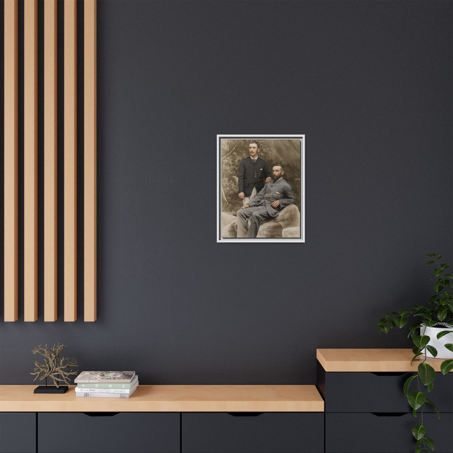 paire 122 | Framed Vintage Photo - Matte Canvas