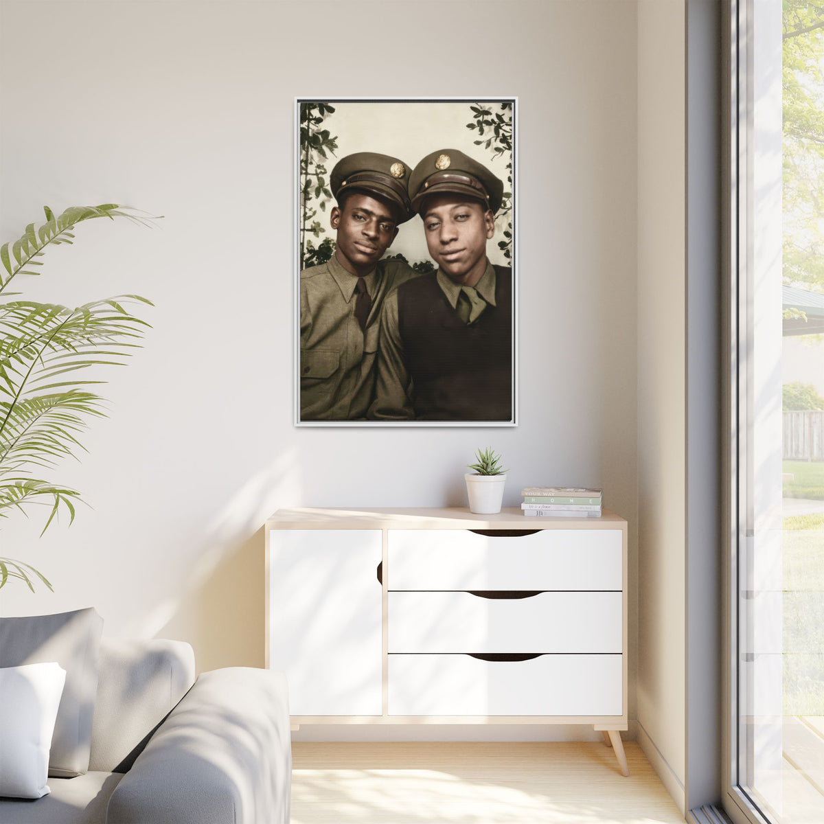 paire 152 | Framed Vintage Photo - Matte Canvas