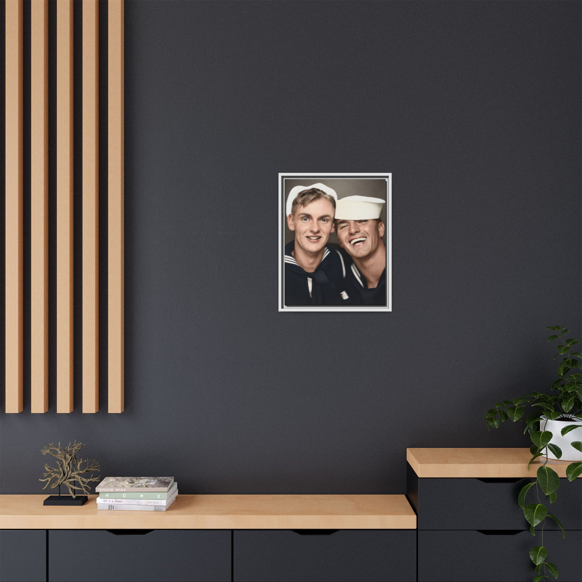 paire 154 | Framed Vintage Photo - Matte Canvas