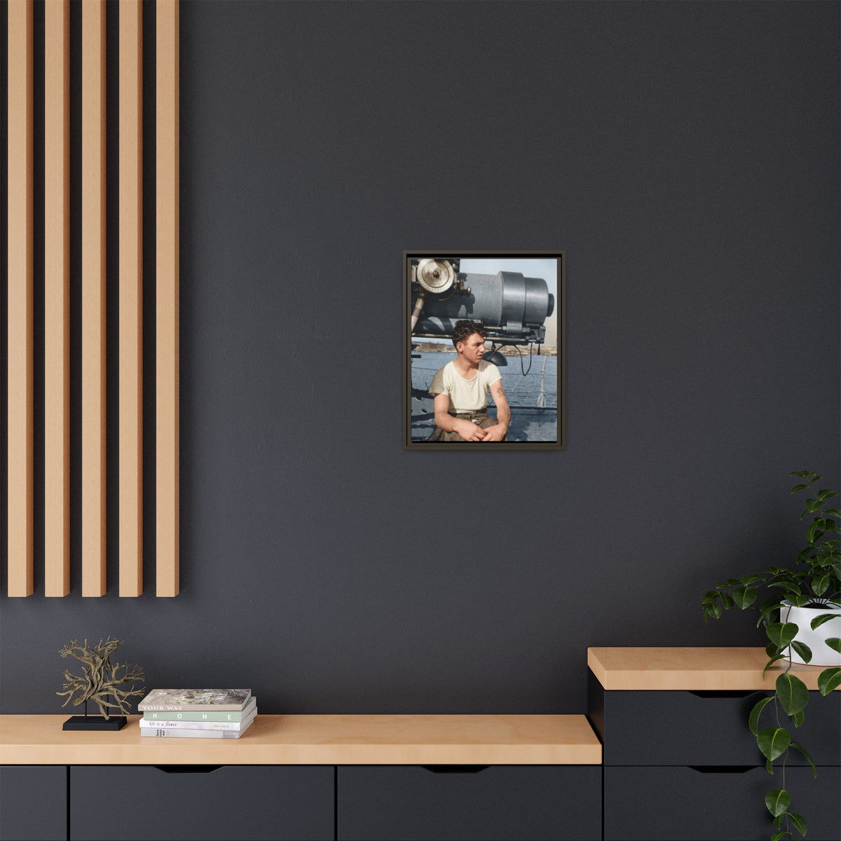celibataire 026 | Framed Vintage Photo - Matte Canvas