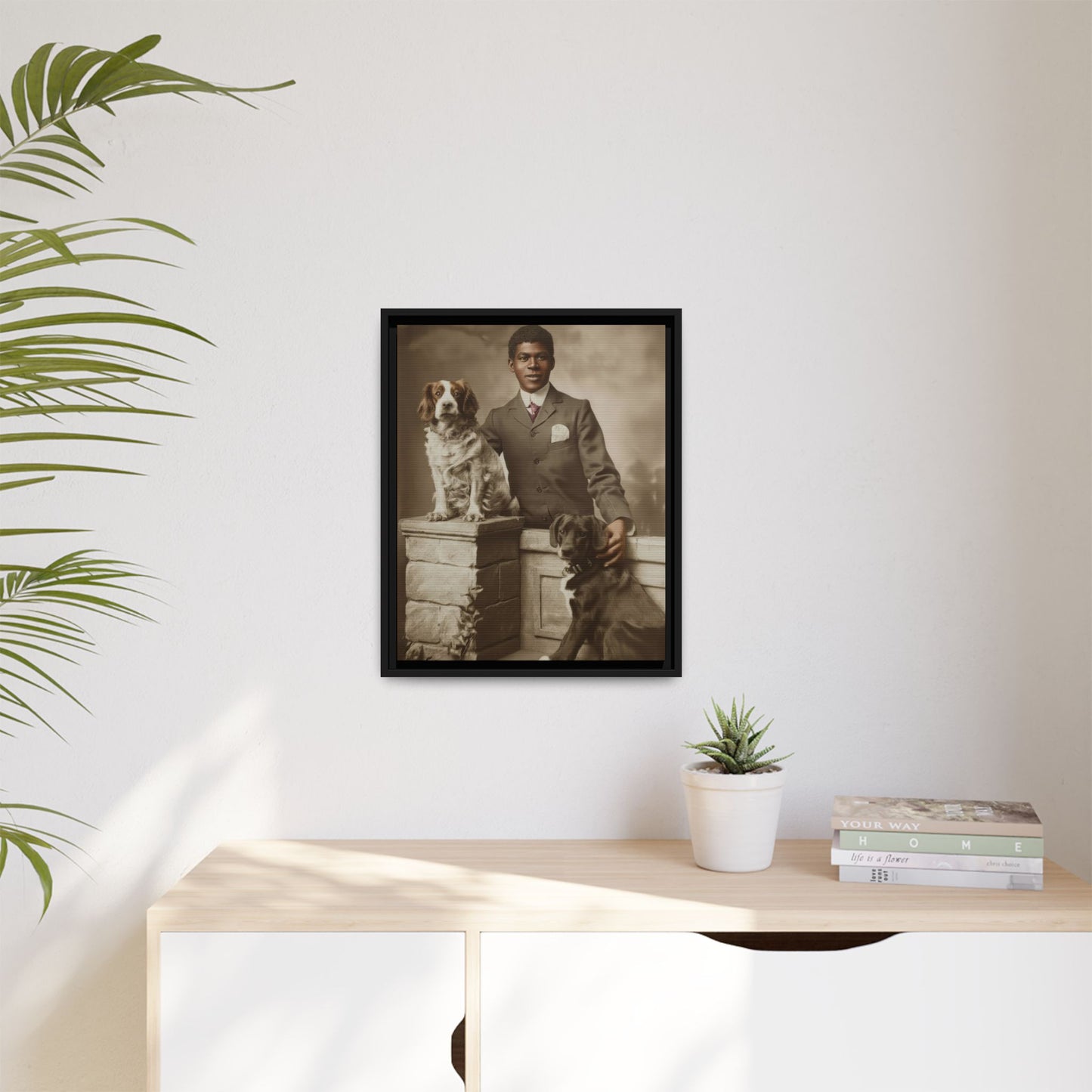 celibataire 009 | Framed Vintage Photo - Matte Canvas
