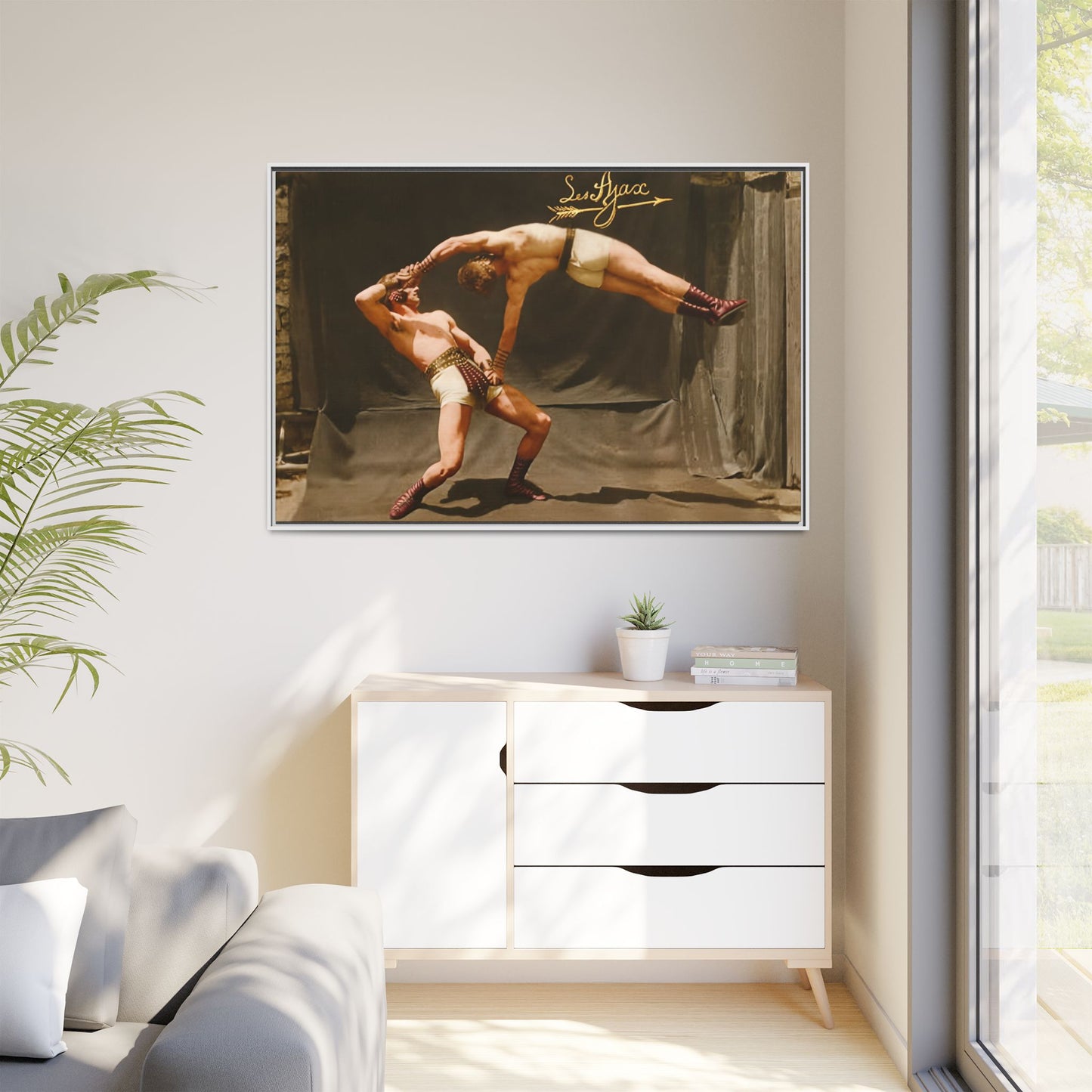athlétisme 013 | Framed Vintage Photo - Matte Canvas