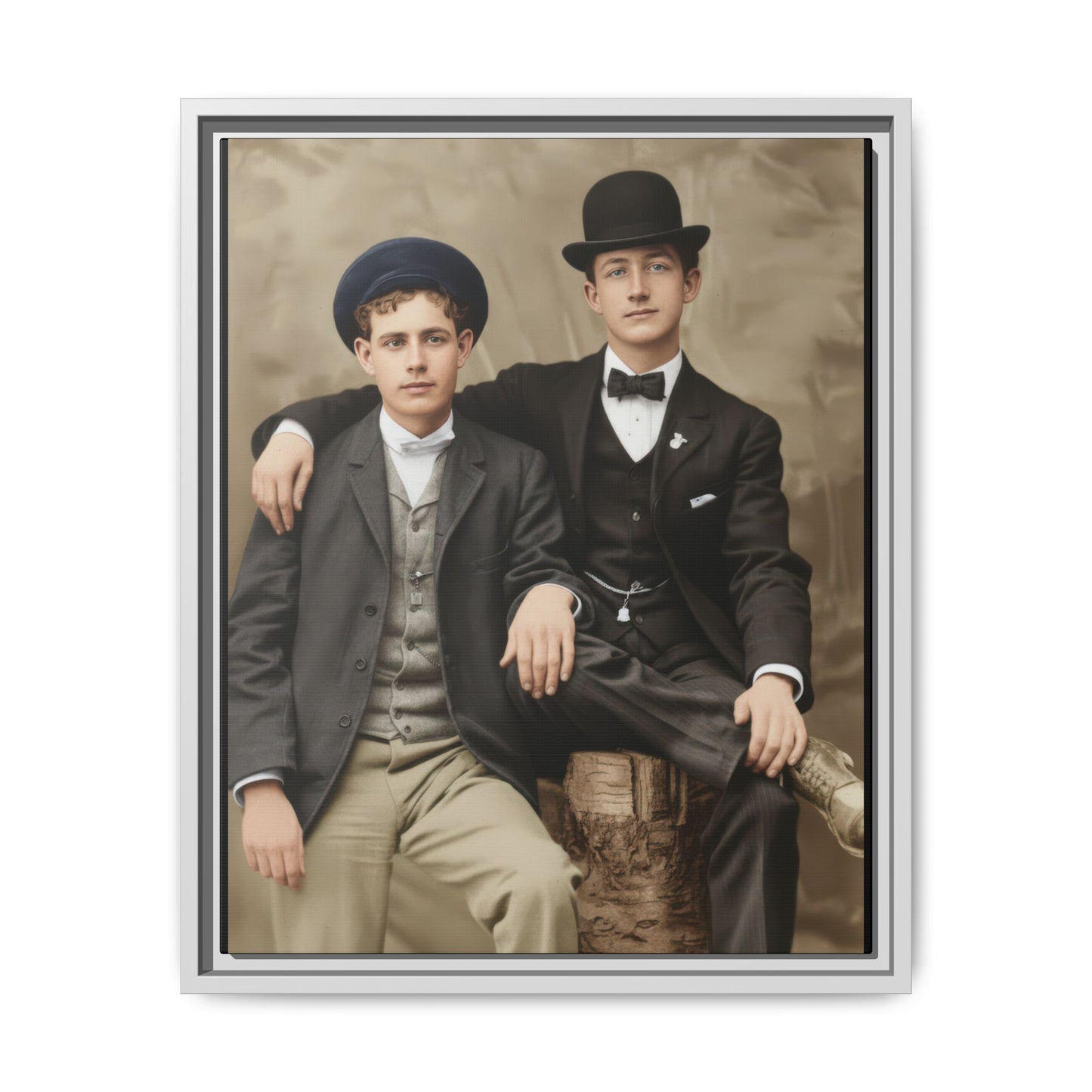 paire 002 | Framed Vintage Photo - Matte Canvas