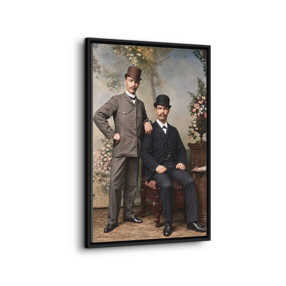 paire 068 | Framed Vintage Photo - Matte Canvas