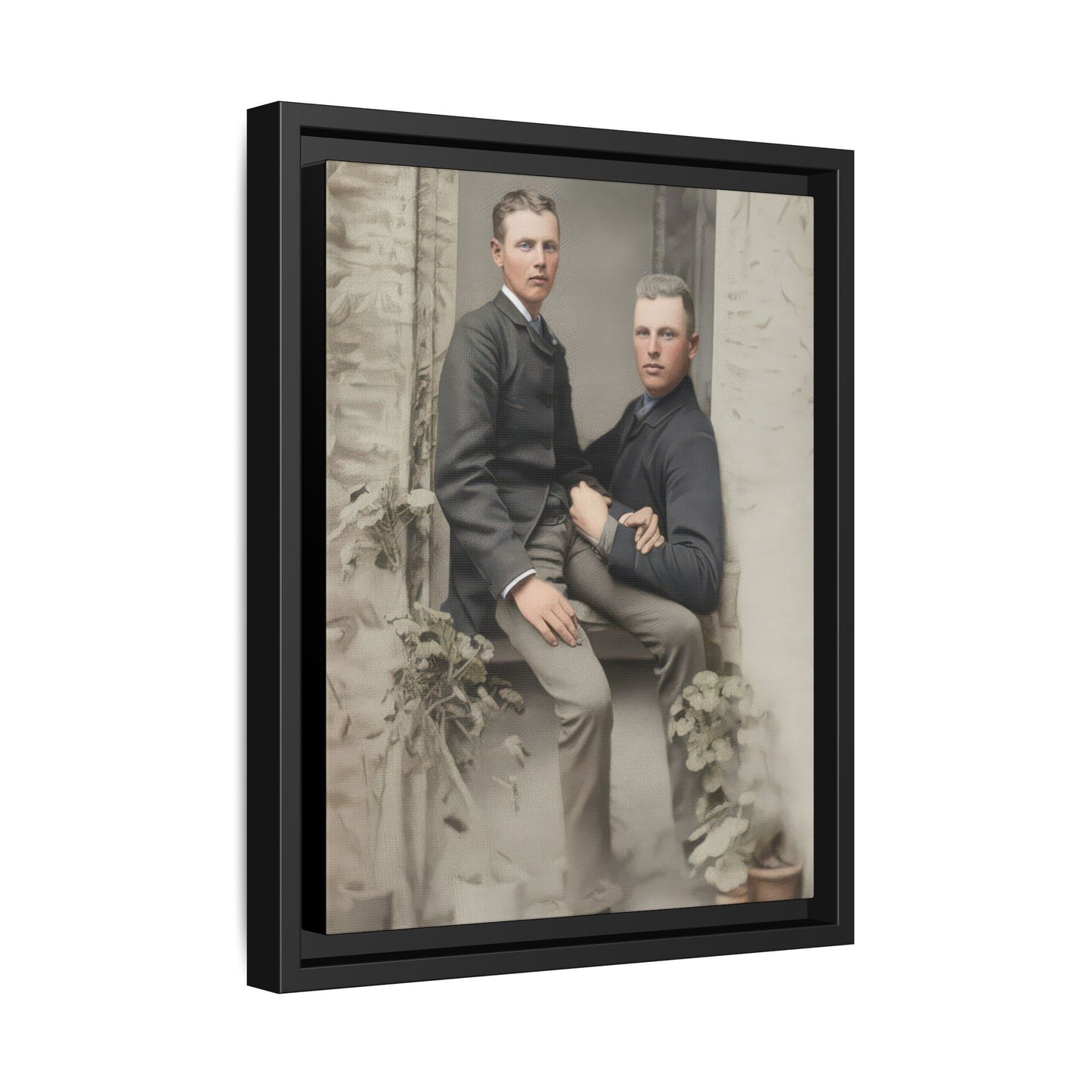 paire 123 | Framed Vintage Photo - Matte Canvas