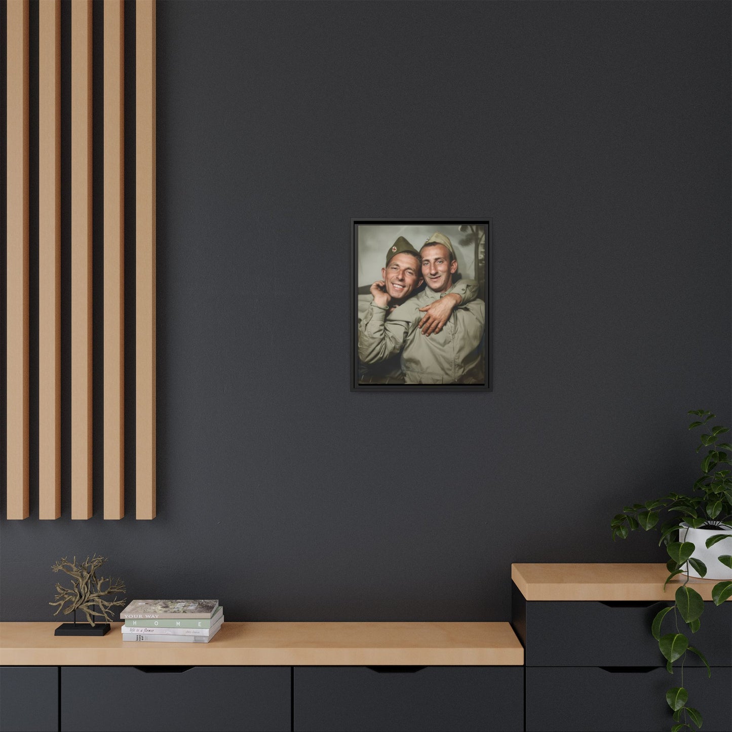 paire 032 | Framed Vintage Photo - Matte Canvas