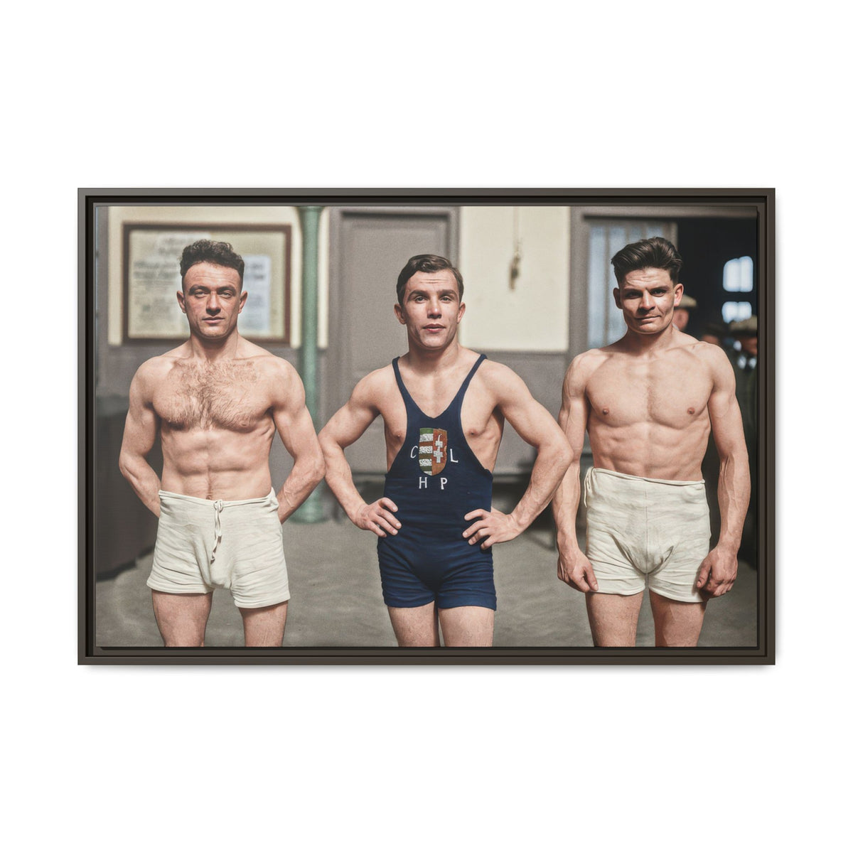athlétisme 043 | Framed Vintage Photo - Matte Canvas