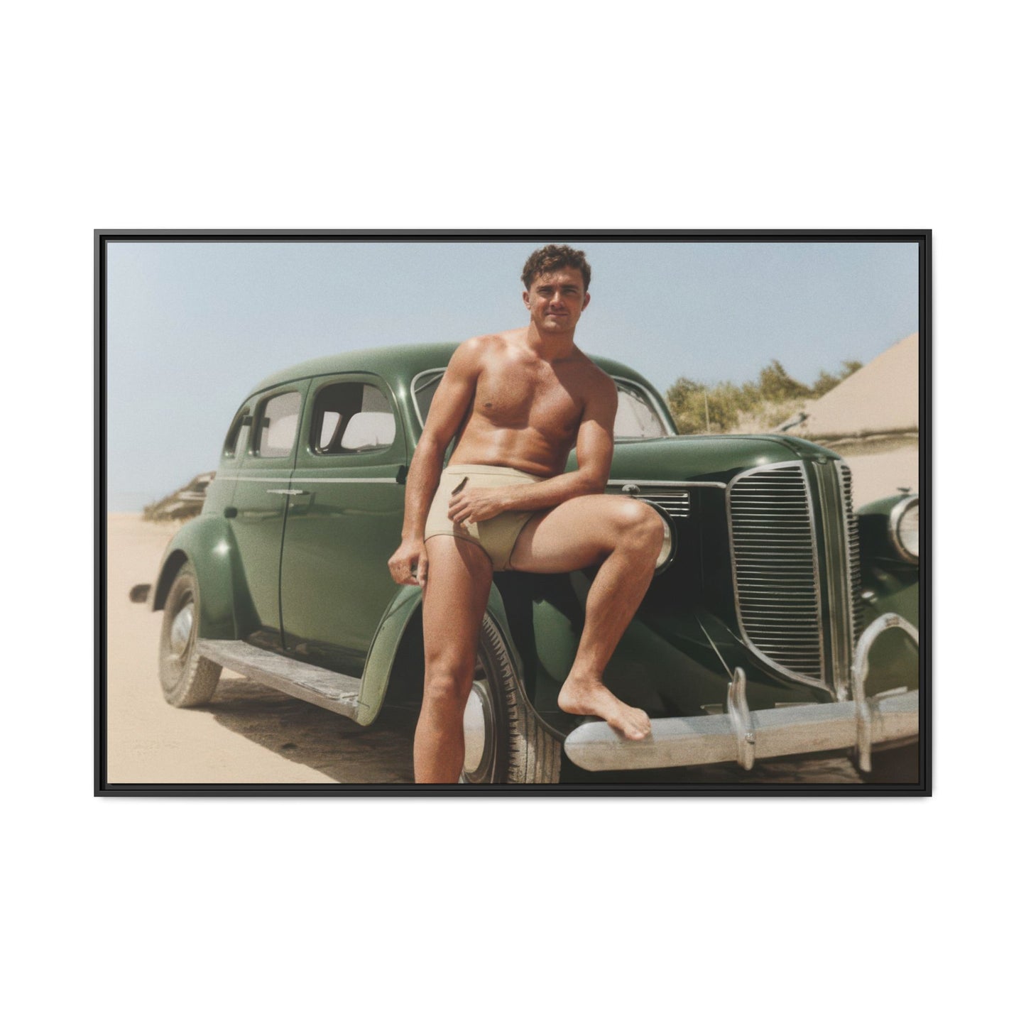nager 022 | Framed Vintage Photo - Matte Canvas