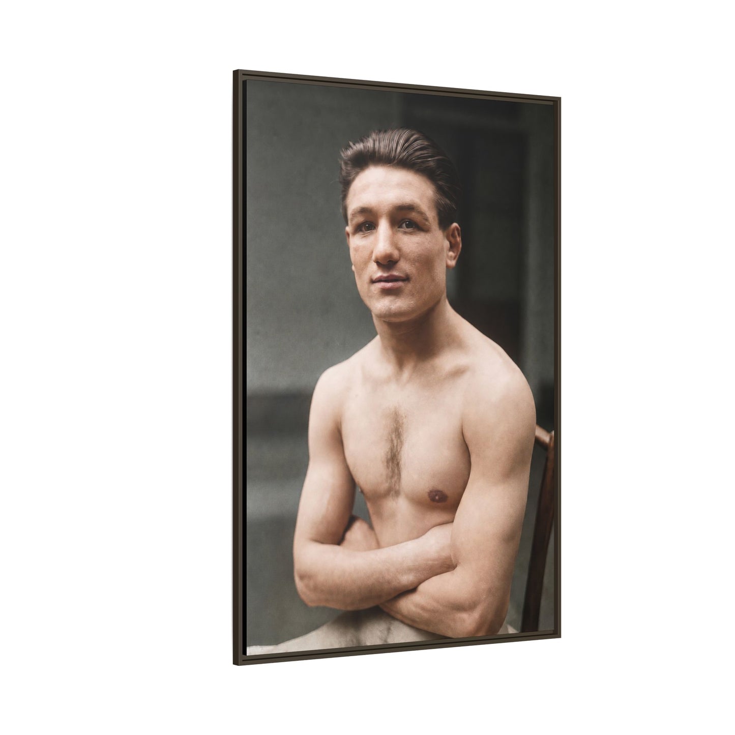 athlétisme 046 | Framed Vintage Photo - Matte Canvas