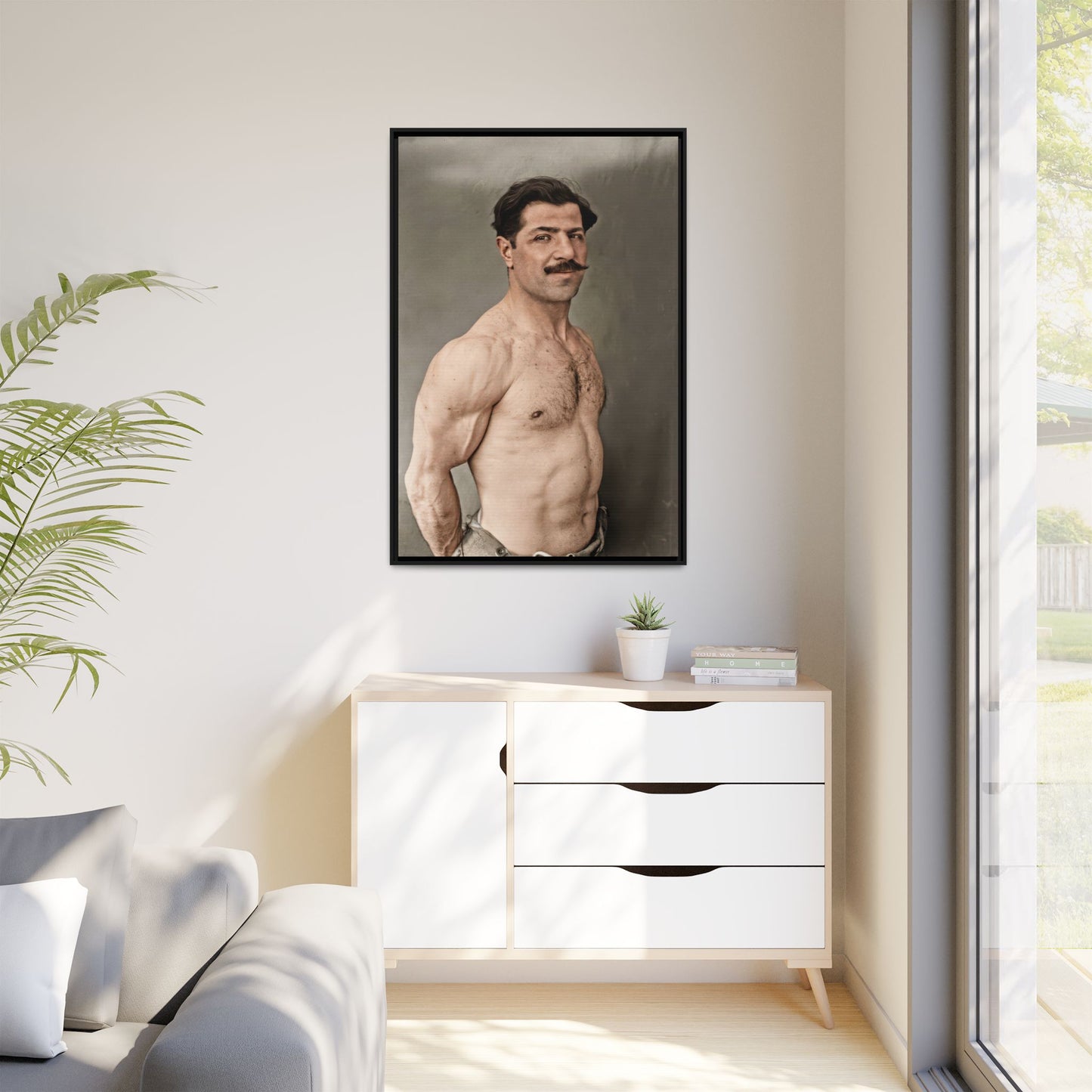 athlétisme 024 | Framed Vintage Photo - Matte Canvas