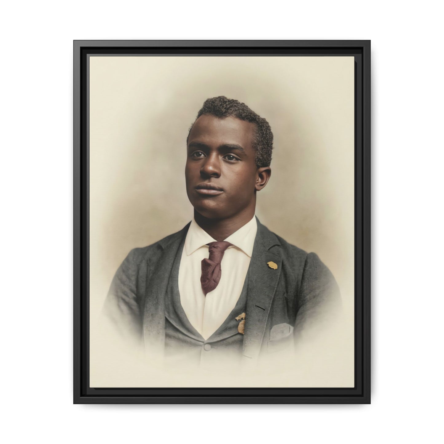 celibataire 027 | Framed Vintage Photo - Matte Canvas