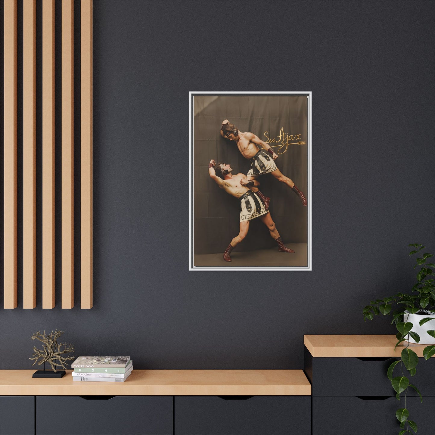athlétisme 015 | Framed Vintage Photo - Matte Canvas