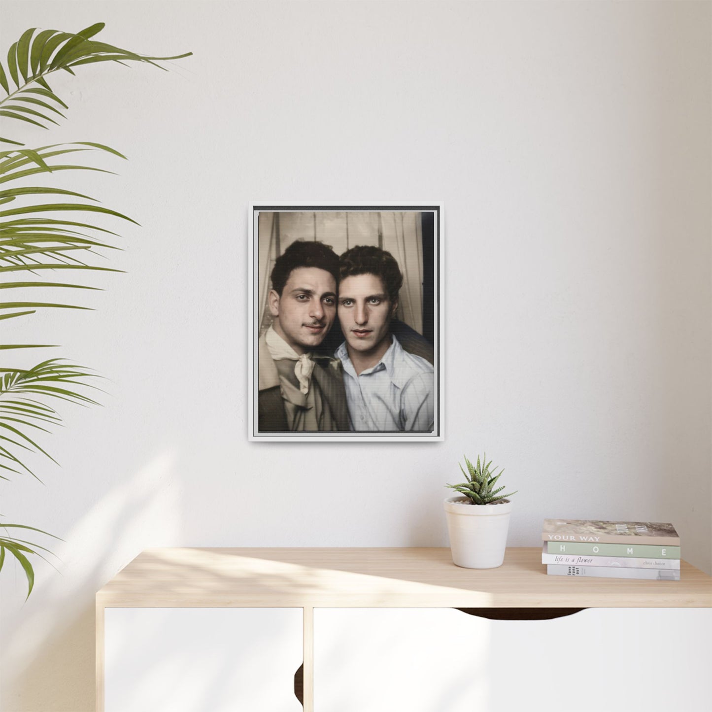 paire 029 | Framed Vintage Photo - Matte Canvas