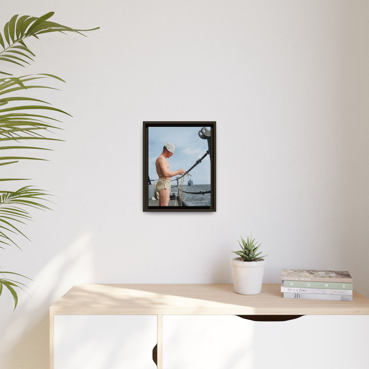 celibataire 043 | Framed Vintage Photo - Matte Canvas