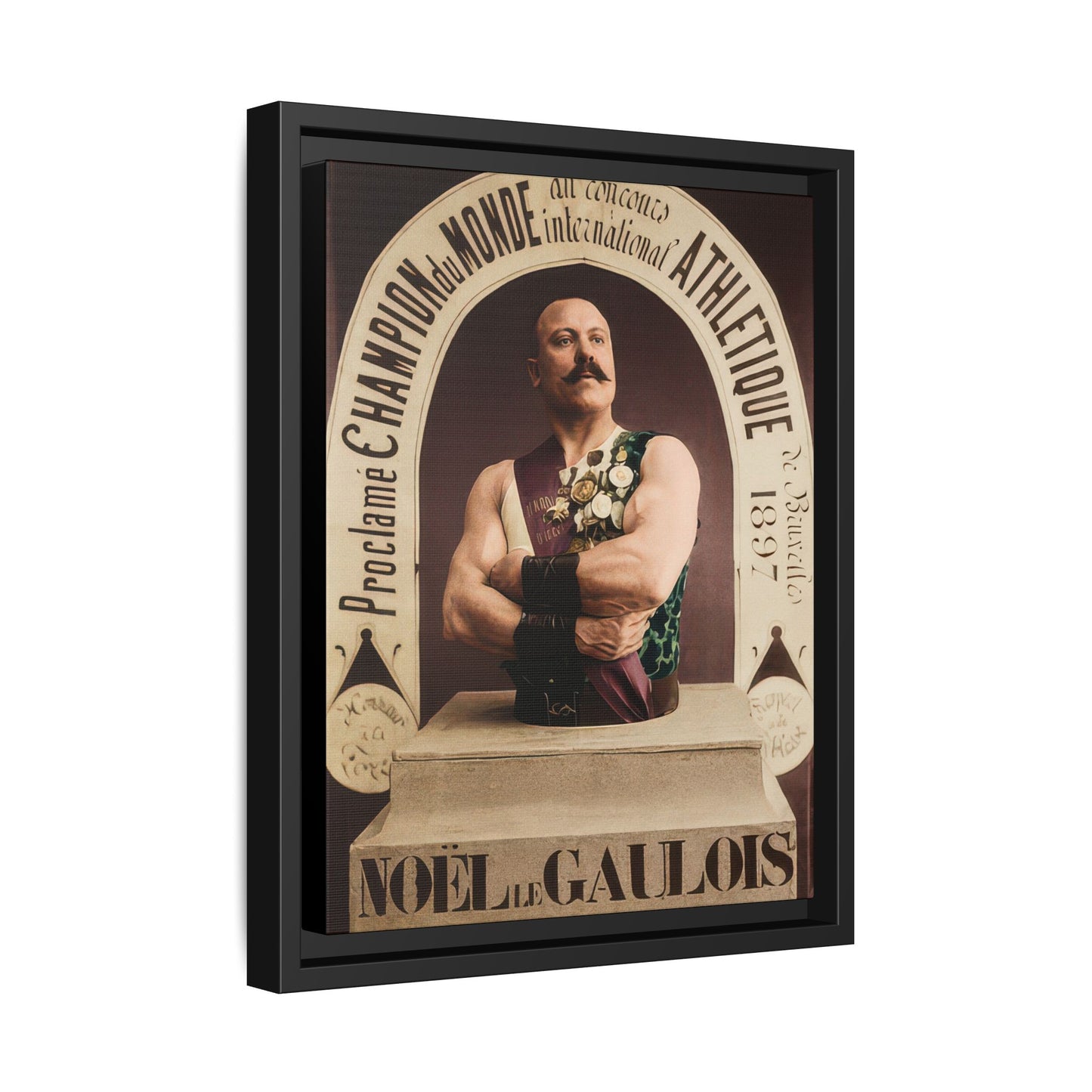 athlétisme 045 | Framed Vintage Photo - Matte Canvas