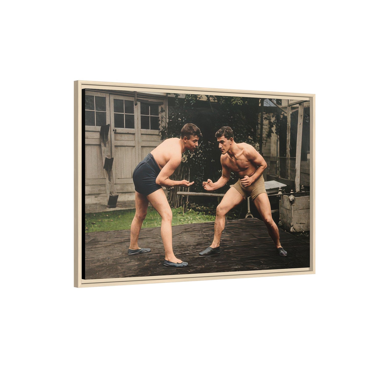 athlétisme 033 | Framed Vintage Photo - Matte Canvas