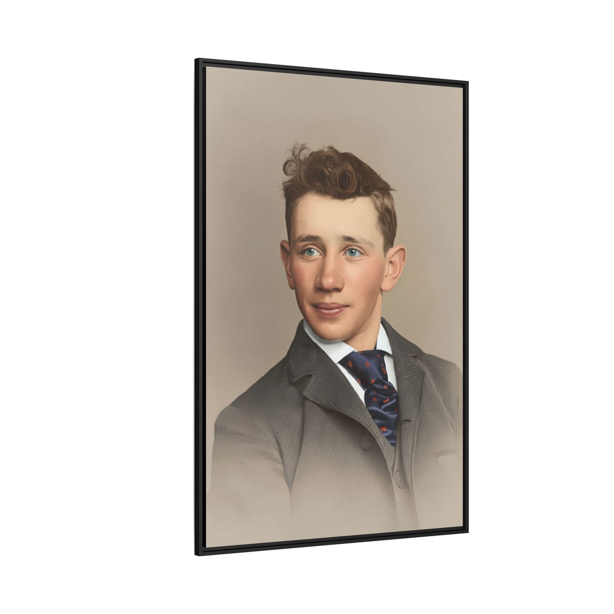 celibataire 038 | Framed Vintage Photo - Matte Canvas