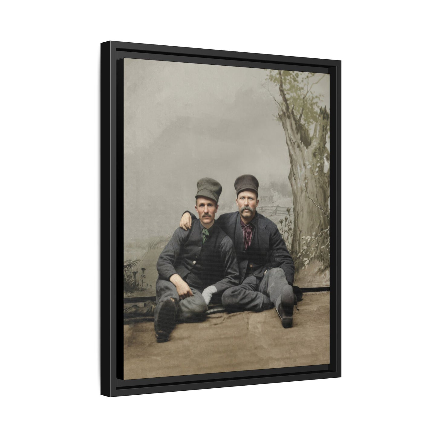 paire 037 | Framed Vintage Photo - Matte Canvas