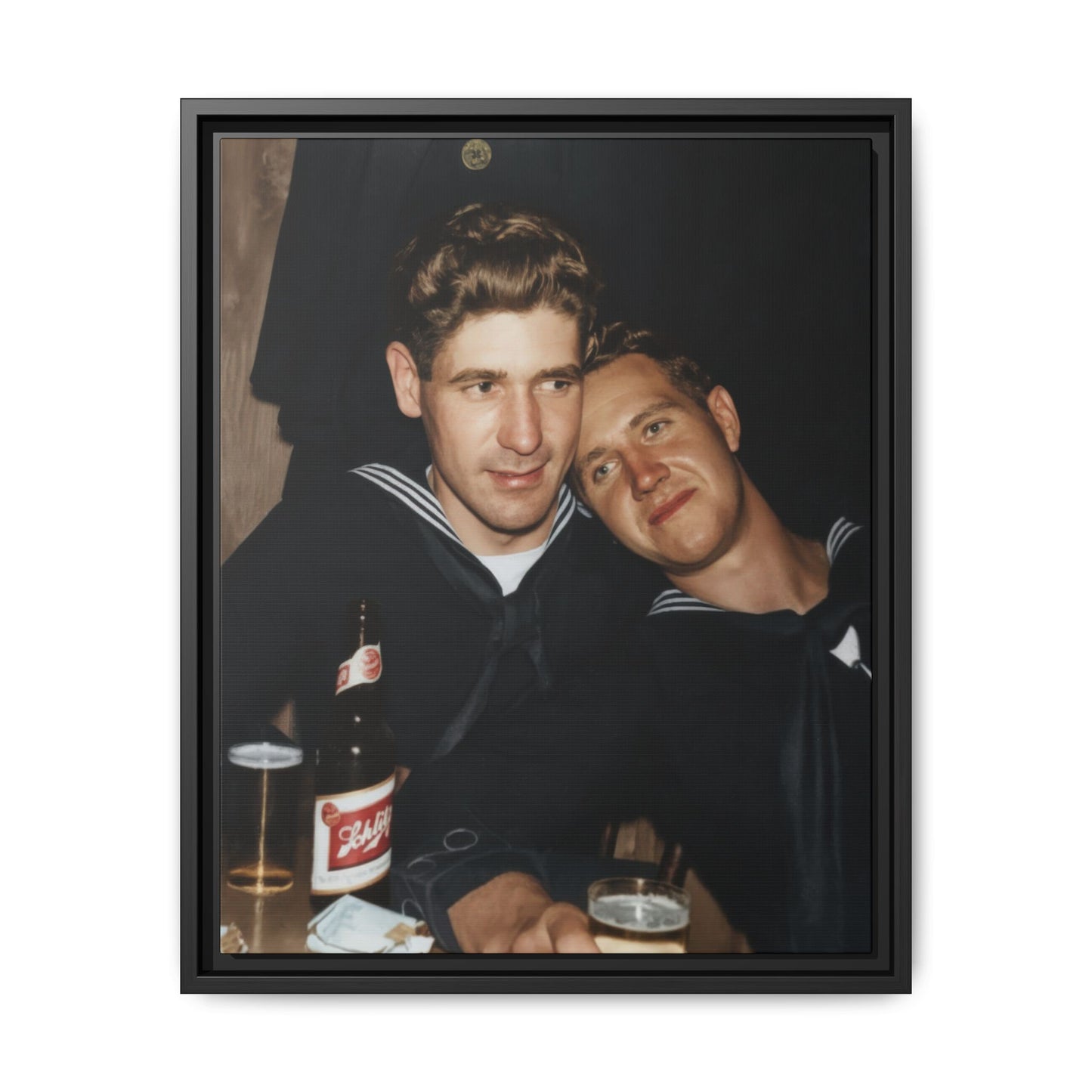 paire 033 | Framed Vintage Photo - Matte Canvas