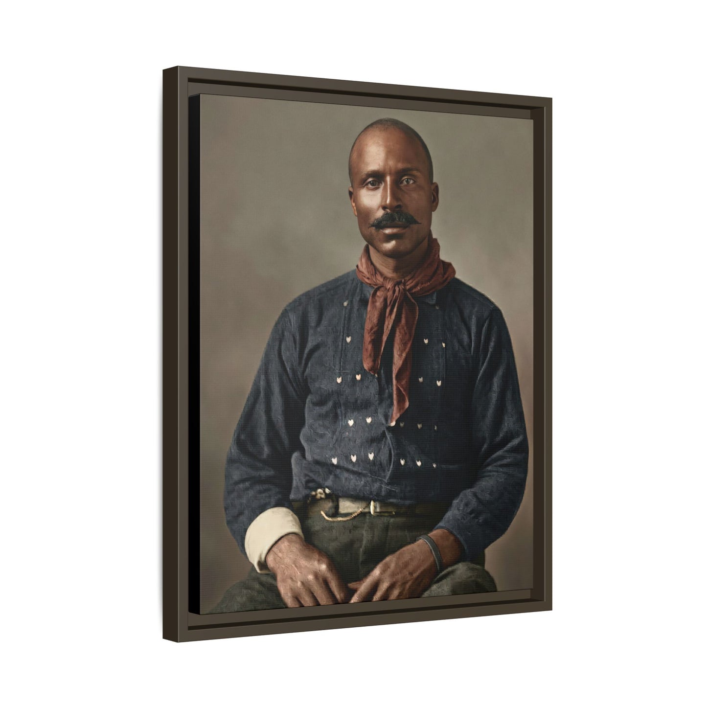 celibataire 017 | Framed Vintage Photo - Matte Canvas