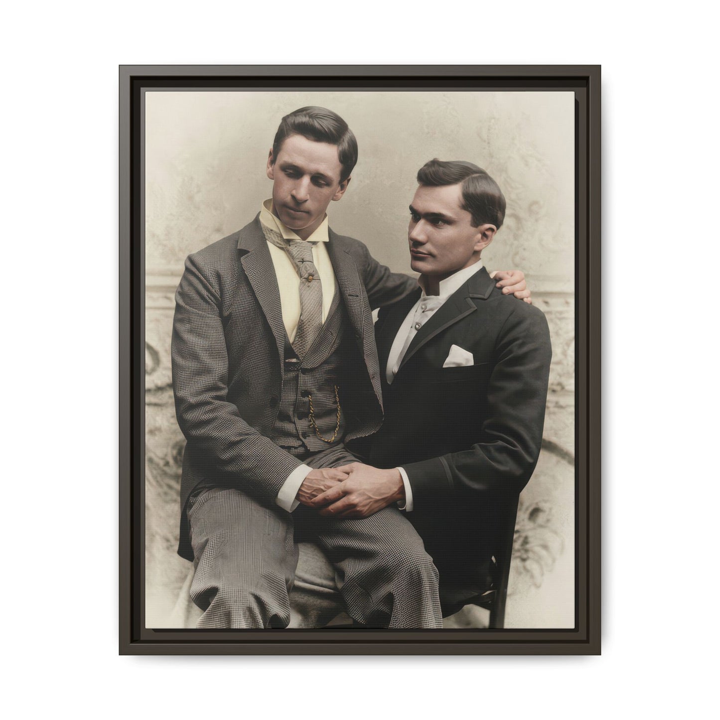 paire 063 | Framed Vintage Photo - Matte Canvas