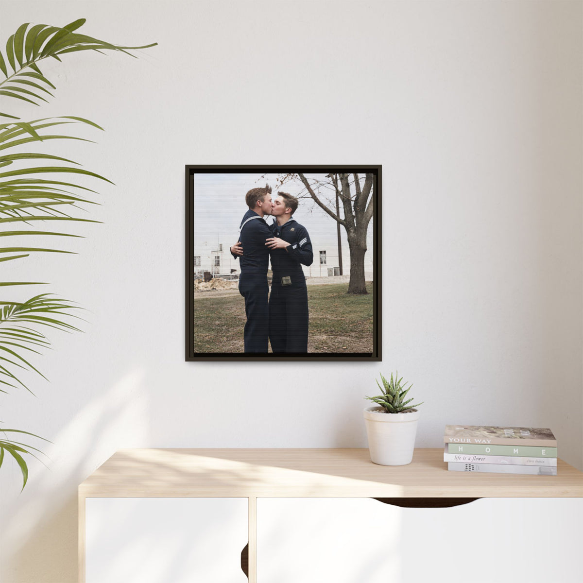 paire 034 | Framed Vintage Photo - Matte Canvas