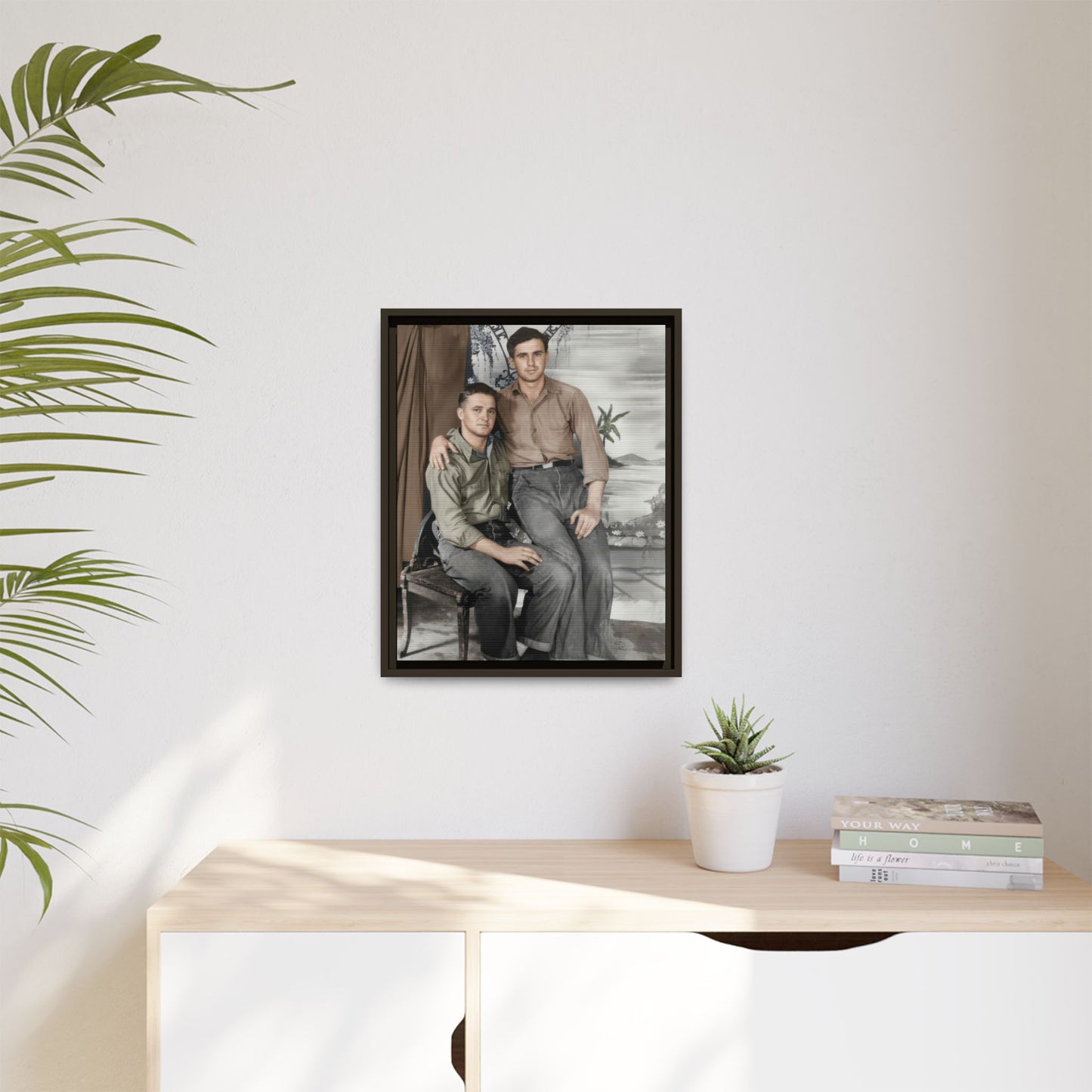 paire 090 | Framed Vintage Photo - Matte Canvas