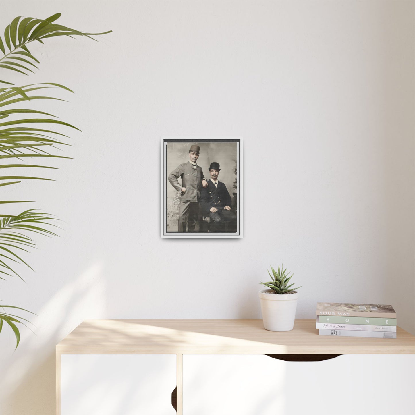 paire 068 | Framed Vintage Photo - Matte Canvas