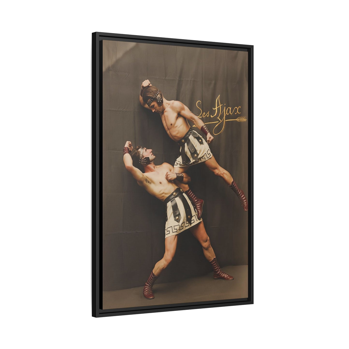 athlétisme 015 | Framed Vintage Photo - Matte Canvas
