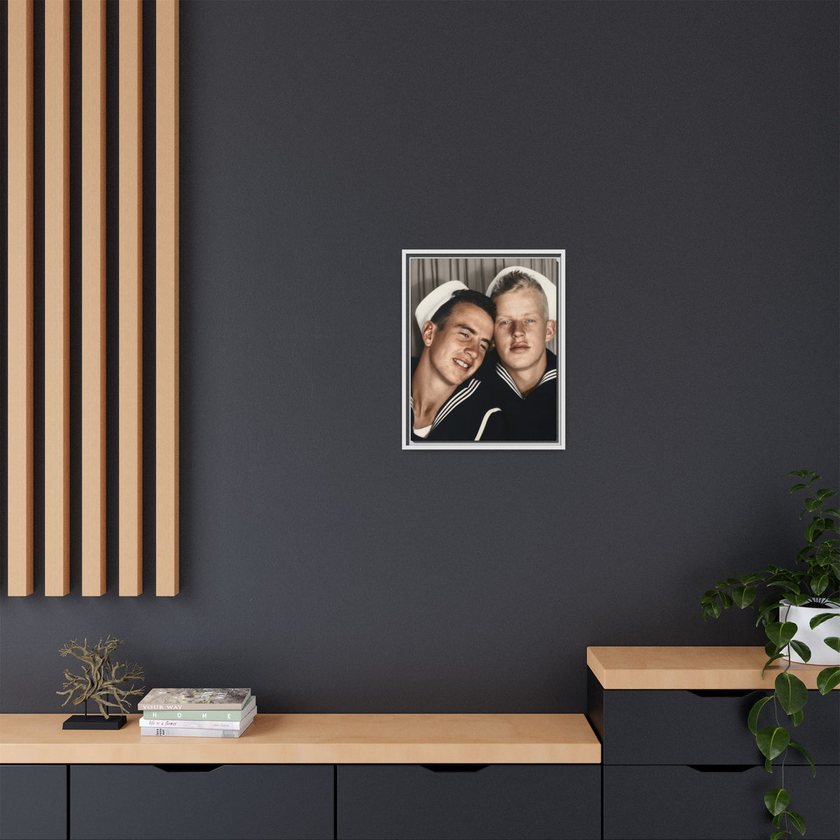 paire 158 | Framed Vintage Photo - Matte Canvas