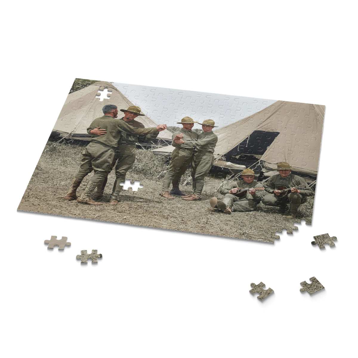 Men Dancing at Camp Jigsaw Puzzle | LGBTQ+ Heritage | hommes 006