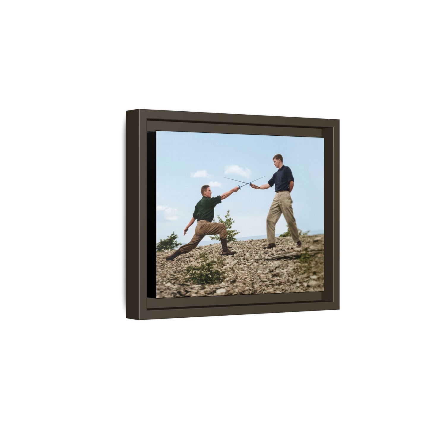 athlétisme 029 | Framed Vintage Photo - Matte Canvas