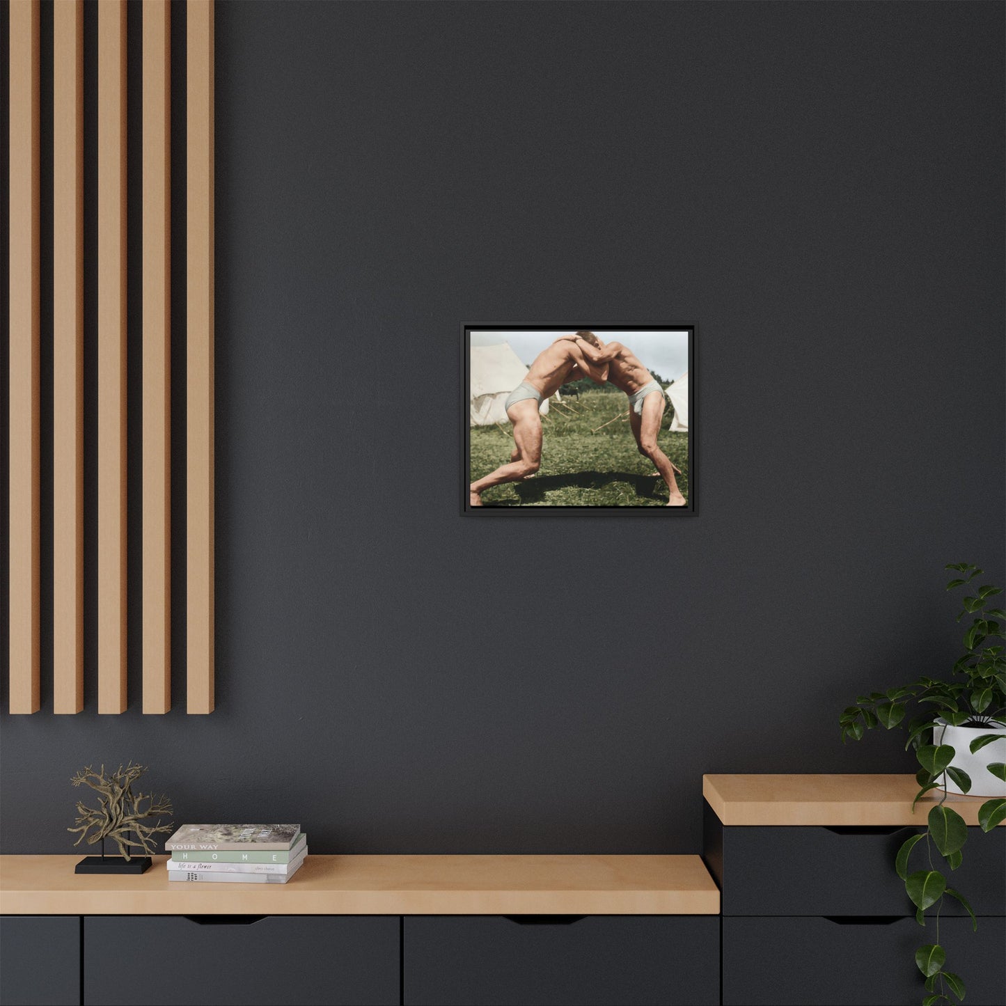 athlétisme 019 | Framed Vintage Photo - Matte Canvas